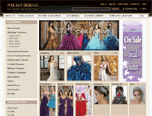 Tablet Screenshot of palacebridals.com